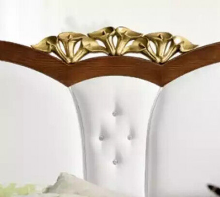 Ensemble de chambre à coucher Lit + 2x Tables de chevet Lits Meubles italiens 3 pièces.