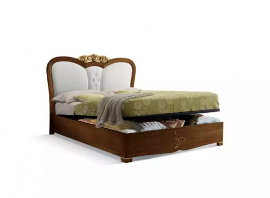 Ensemble de chambre à coucher Lit + 2x Tables de chevet Lits Meubles italiens 3 pièces.