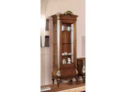 Vitrine de luxe de haute qualité en bois brun Armoire de meubles classiques