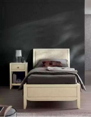 Ensemble complet de chambre de luxe Beige Bureau Lit Table de chevet neuf