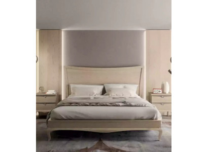 Meubles design Lit de luxe moderne 2x table de chevet Ensemble de chambre à coucher 3 pièces. nouveau