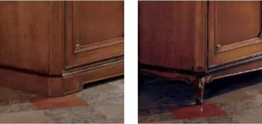 Design de meuble d'appoint classique, commodes en bois brun de luxe, armoire en bois.