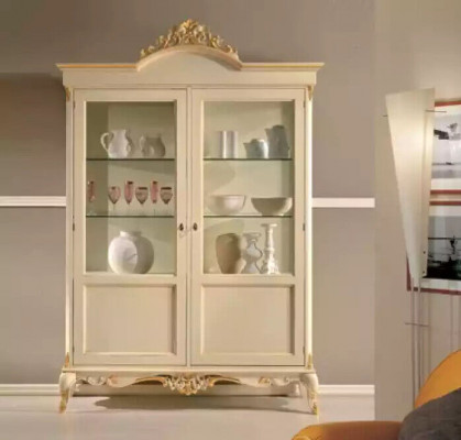 Conception Armoire en bois Vitrine Armoires Mobilier de style italien Bahut