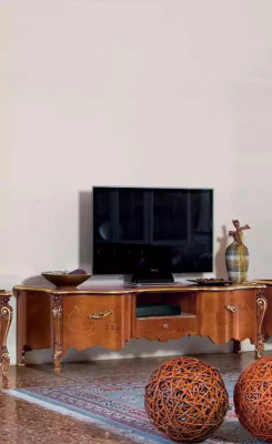 Meuble TV bas TV armoire buffet Table Bois Salon marron tv Mobilier neuf