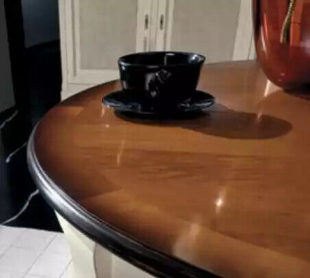 Ensemble complet Table à manger 4x Chaises Commode Ensemble de salle à manger Table en bois Blanche nouvelle