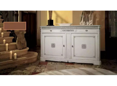 Bahut Commode Bahut Salon Armoire en Bois Massif Meubles Blancs