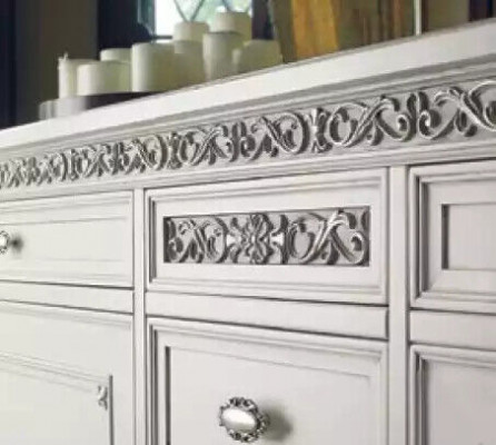 Bahut Commode Bahut Salon Armoire en Bois Massif Meubles Blancs
