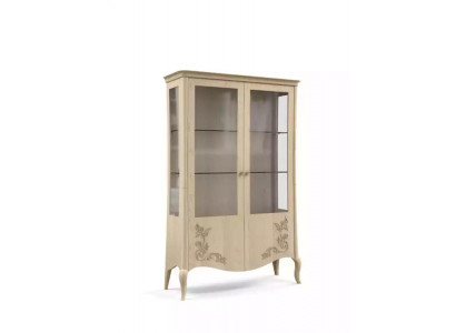 Vitrine en bois de luxe de design classique Buffet italien beige