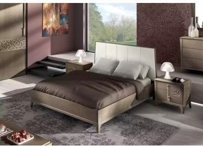 Ensemble de chambre à coucher design Lit 2x Tables de chevet   Meubles classiques ou de luxe