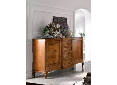 Buffet avec tiroirs Commode en bois Salle de séjour Armoire Neuve solide