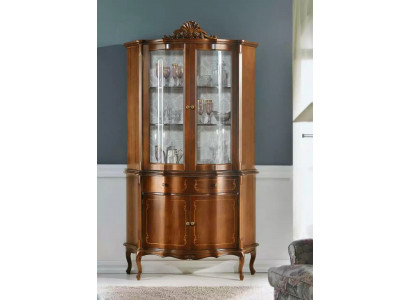 Vitrine en bois de haute qualité, vitrine de luxe Armoire classique Design Mobilier marron