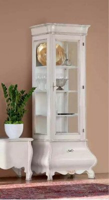 Luxe Armoire en Bois de Conception Vitrine Blanche Meuble Italien Armoires de Luxe