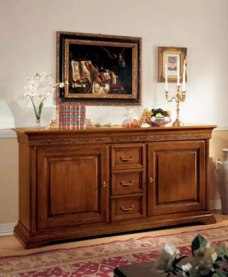 Style classique Commode Buffet Armoire Mobilier italien Marron neuf