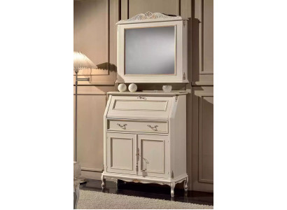 Commode blanche avec miroir Ensemble de meubles de style classique R. 2 commodes buffet-coiffeuse