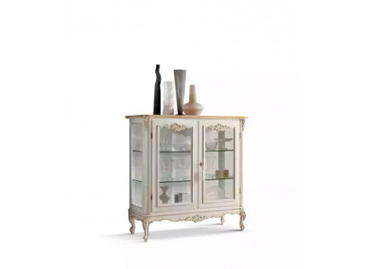 Vitrine en verre vitrine de luxe vitrine blanche vitrine de meuble classique italien
