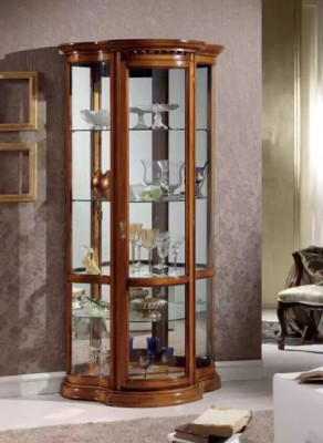 Armoires Vitrine en bois Armoire en verre Armoire en bois massif Meuble de salon Buffet