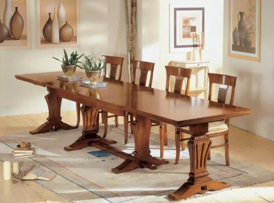 Table à manger Table en bois Salle à manger Table en bois Design Mobilier de luxe Classique nouveau