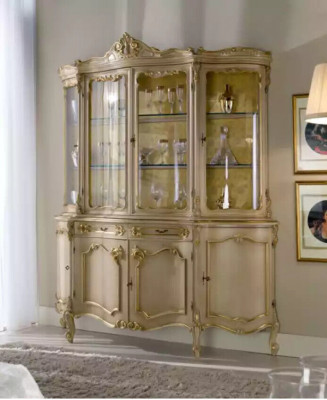 Salon Vitrine Armoire en Verre Armoires Vitrines Bois Meubles Italiens