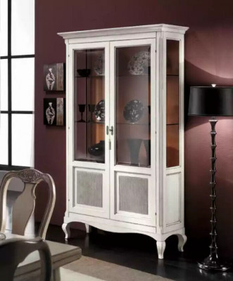 Vitrine Buffet vitrines Armoire en verre de luxe Design en bois Meubles Italie