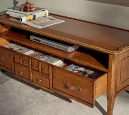Groupe Meuble mural TV Armoire TV Basse Meuble TV Moderne Marron Ensemble de salon