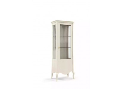 Vitrine Buffet de luxe Armoire en verre Armoire en bois blanc Nouveau design de meubles