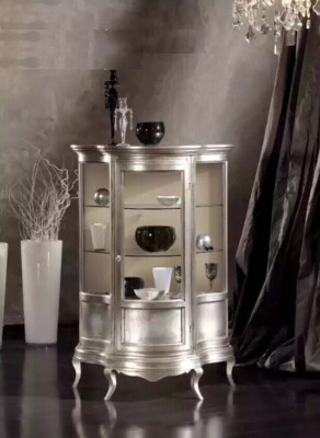 Mobilier de design en bois classique r Armoire vitrine Étagère Mobilier italien