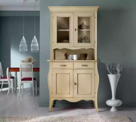 Vitrine Vitrine Armoire de luxe en bois Meuble de style Armoires en verre nouveau