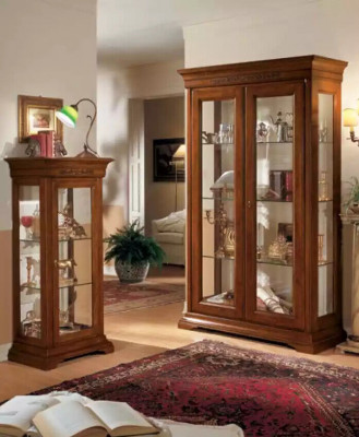 Vitrine Buffet Armoire Style moderne Salle de séjour Vitrine en verre Vitrines