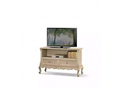 Buffet Armoire télé Meuble TV Bas de salon Design Beige Étagères en bois Italie neuf