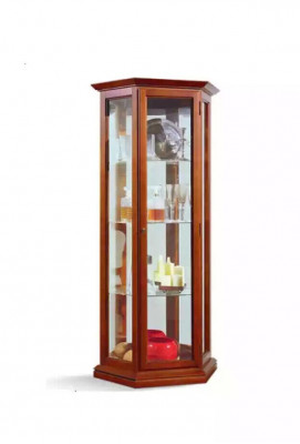 Vitrine Armoires Présentoirs Bois Luxe Salon Meubles Garde-robe Marron nouveau