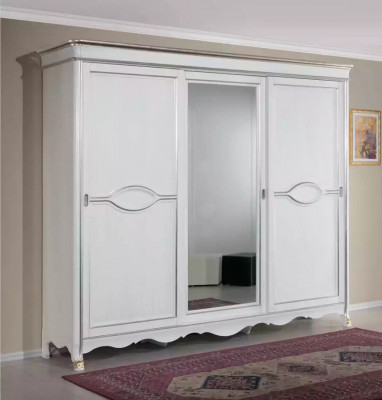 Blanc Classique r Armoire Porte Miroir Chambre Mobilier Design