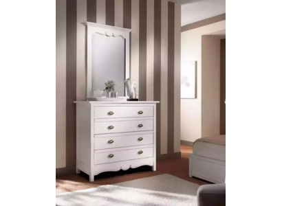 Ensemble de meubles de 2 pièces en bois de design italien, style de meuble de luxe, commode avec miroir