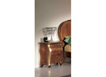 Table de chevet Table de chevet Classique Design Meubles Bois Marron Tables d'appoint