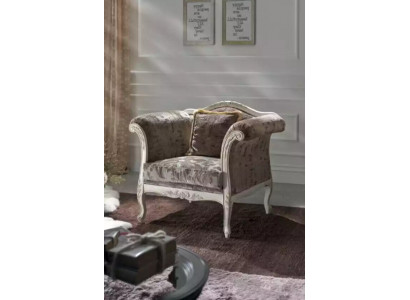 Fauteuil 1 place Canapés rembourrés Design Luxe Canapé Textile Gris neuf