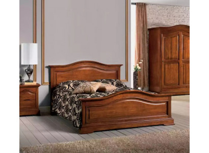 Lit double Mobilier italien Lit de luxe en bois Cadre de lit Chambre à coucher neuve