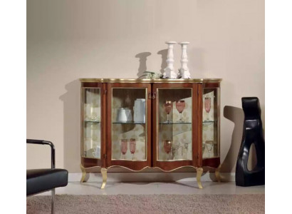 Vitrines en bois Armoire en verre Vitrine en bois massif Meuble de salon Bahut