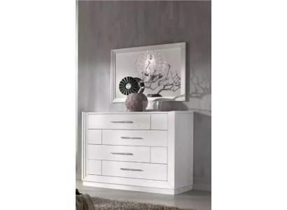 Ensemble de 2 commodes modernes Style Moderne Commode Miroir Mobilier Italien
