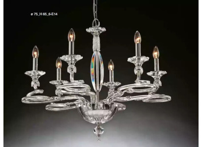 Lustre de lampe de lustre en verre de cristal classique r.