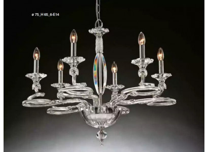 Lustre de lampe de lustre en verre de cristal classique r.
