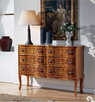Meuble Classique de haute qualité Commode de Luxe Armoire Bois Étagère