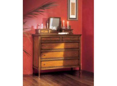 Luxuskommode brauner Kleiderschrank Wohnzimmer Holz Design Klassische Möbel Neu