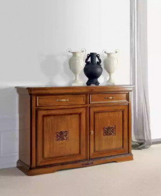 Buffet de luxe en bois Mobilier de salon Armoire marron Commode nouvelle