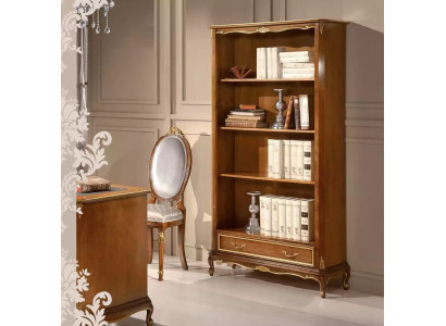 Étagère pour le salon Meuble classique brun en bois étagères