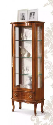 Vitrine classique en bois, armoires en bois, designs de salon, vitres