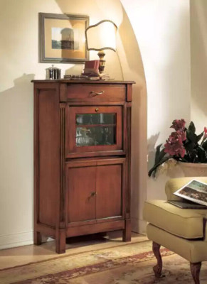 Vitrines Verre Bar Armoire Maison Armoires Étagère Murale Bois Vitrine Meubles