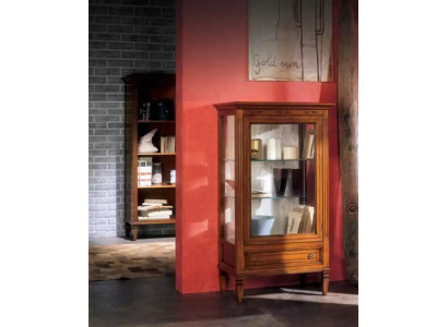 Vitrine en bois massif Vitrine en verre Armoires de salon Buffet de meubles de salle à manger neuf