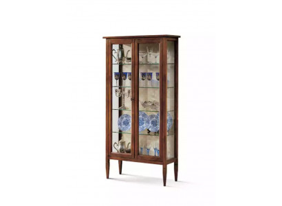 Vitrines en verre Armoire en verre Marron Salon Bois Buffet de luxe Italie