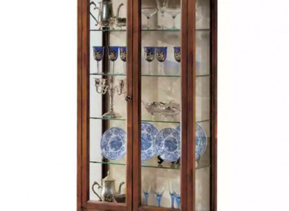 Vitrines en verre Armoire en verre Marron Salon Bois Buffet de luxe Italie