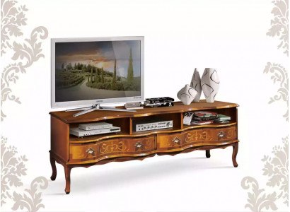 Meuble TV classique de luxe, meuble TV bas en bois, meuble design nouvel