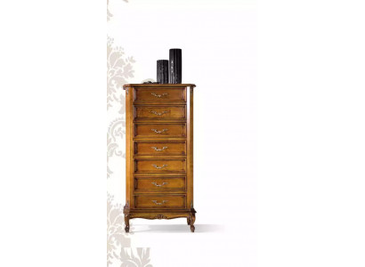 Grande commode classique en bois marron Armoire de rangement Meuble en bois neuf